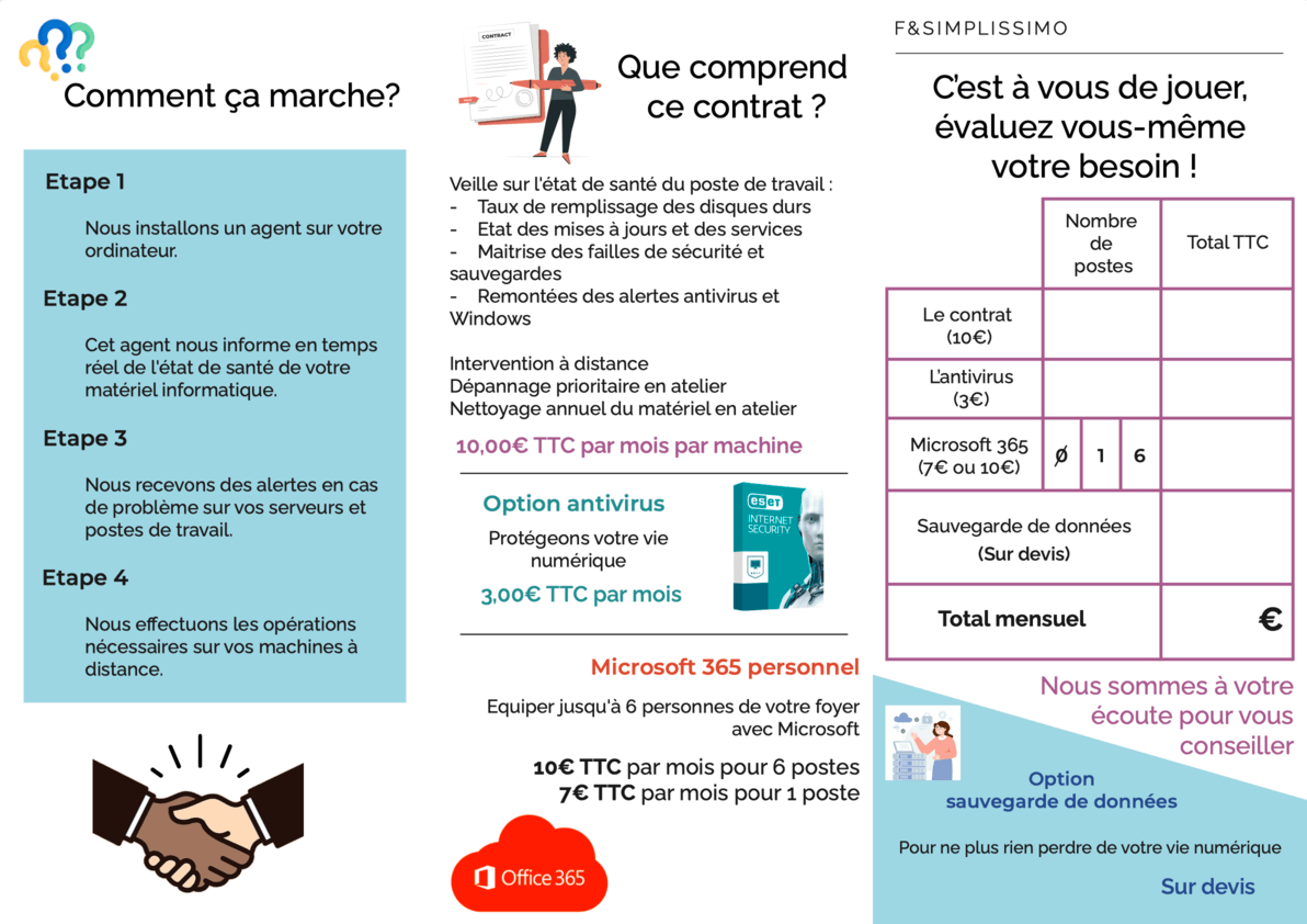 Flyer contrat de maintenance